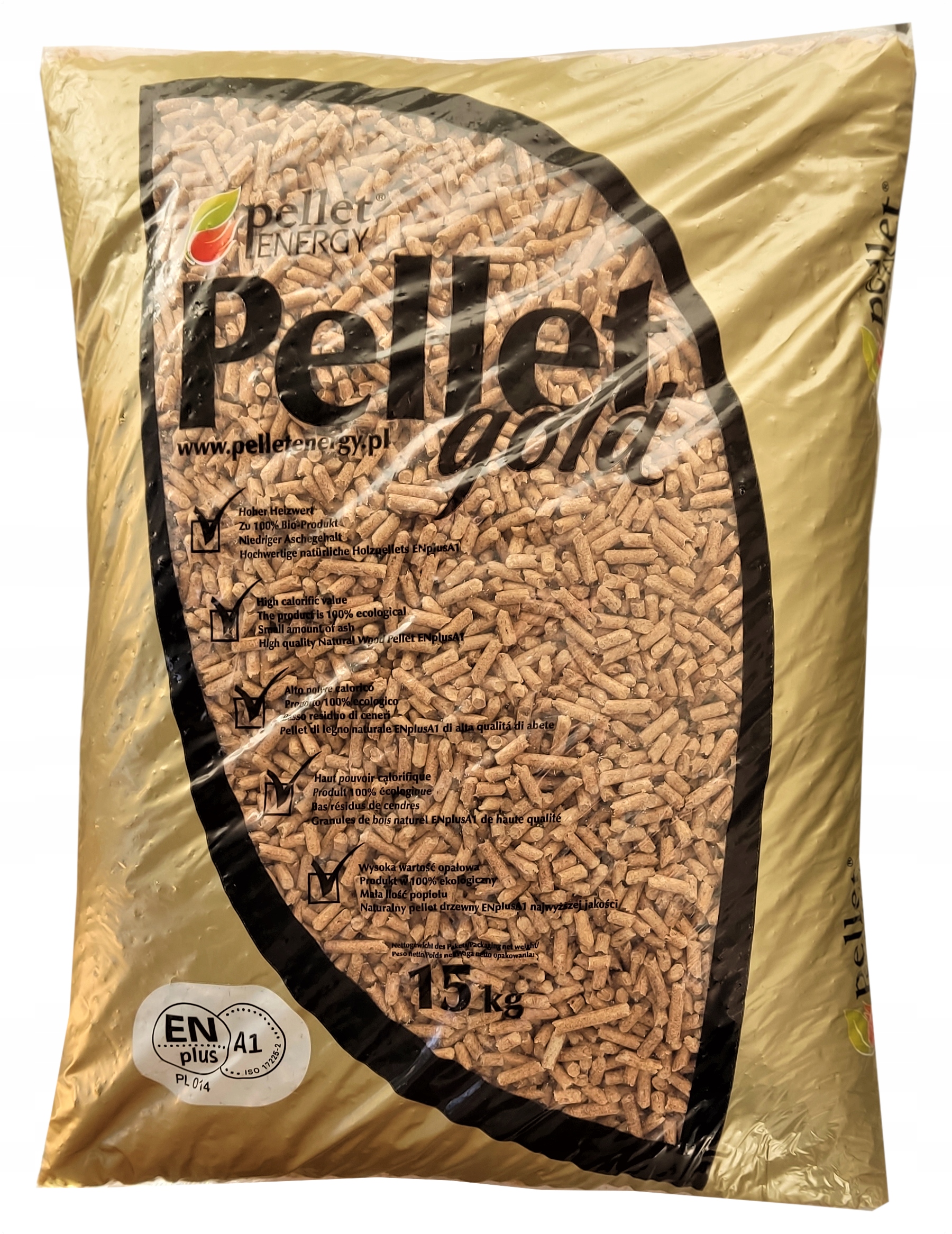 PELLET 6 mm workowany GOLD EnPlusA1 15 kg