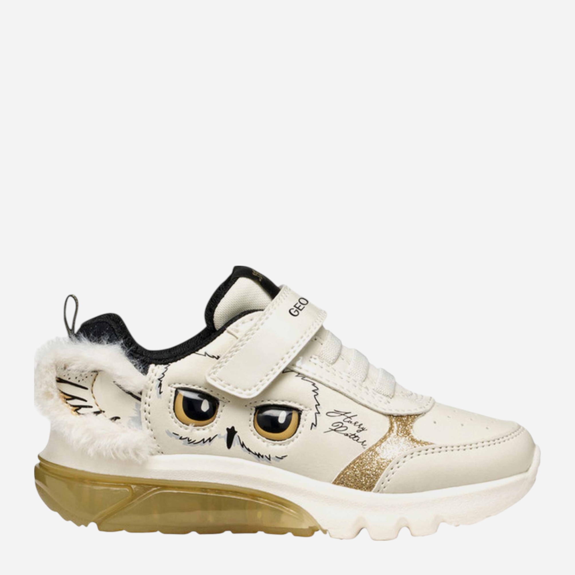 Sneakersy dziecięce dla dziewczynki na rzepy Geox J Ciberdron Girl