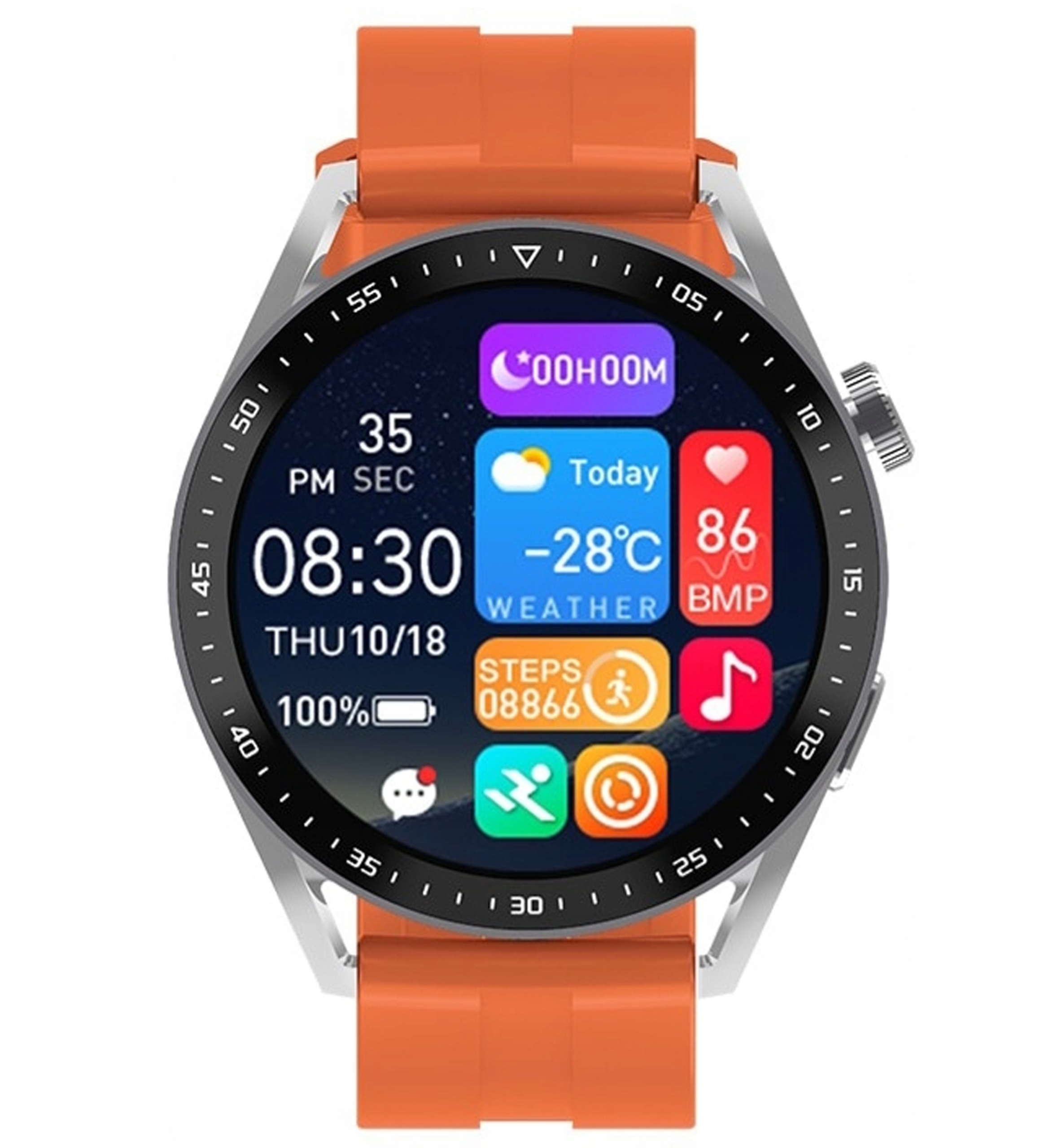 POLSKI SMARTWATCH MĘSKI NFC AMOLED GPS PULSOMETR POGODA FIT TRYBY SPORTOWE Rodzaj smartwatch