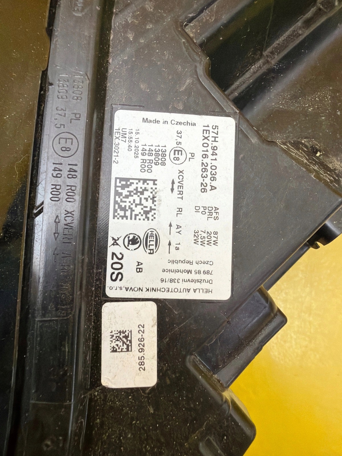light right front Skoda Kodiaq II 2023- Full Led 57H941036A