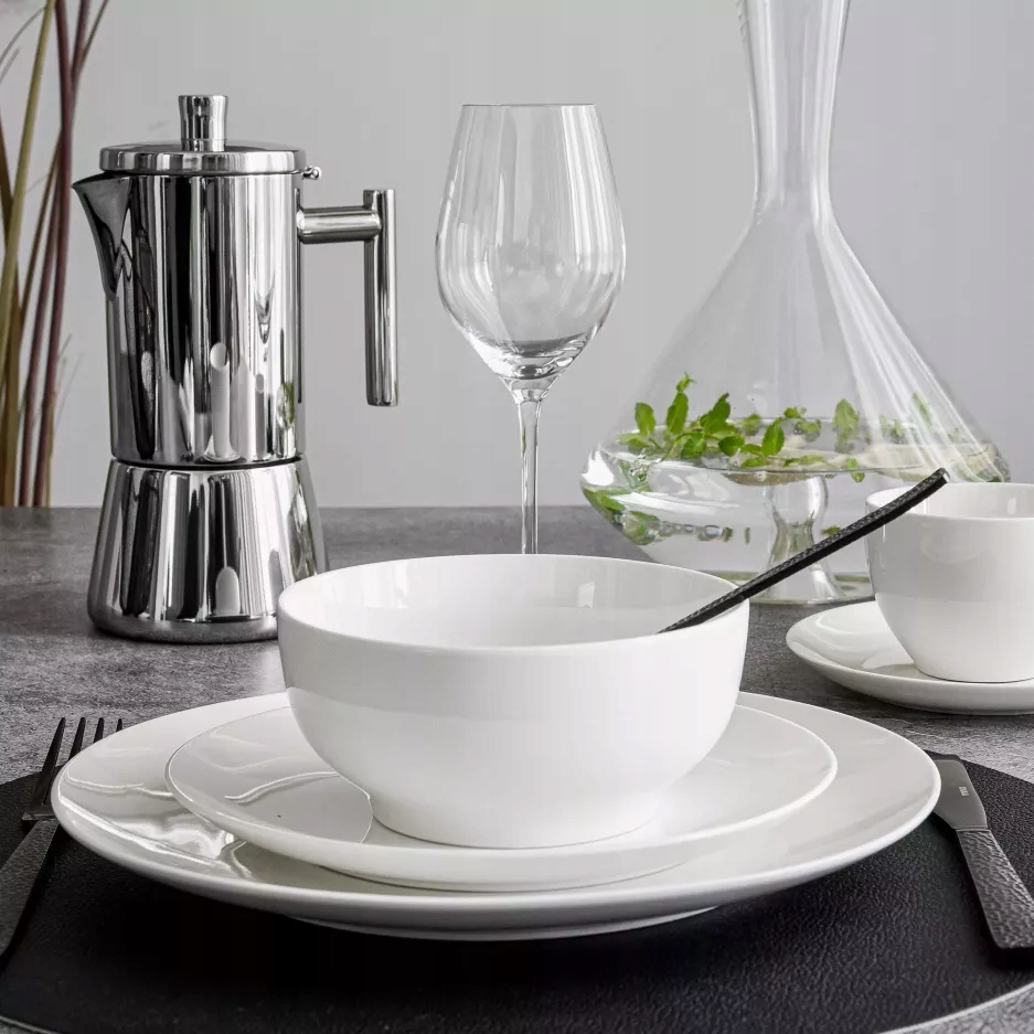 EVERYDAY DUKA MISKA 500ML MISECZKA 14CM BIAŁA Kolor biały