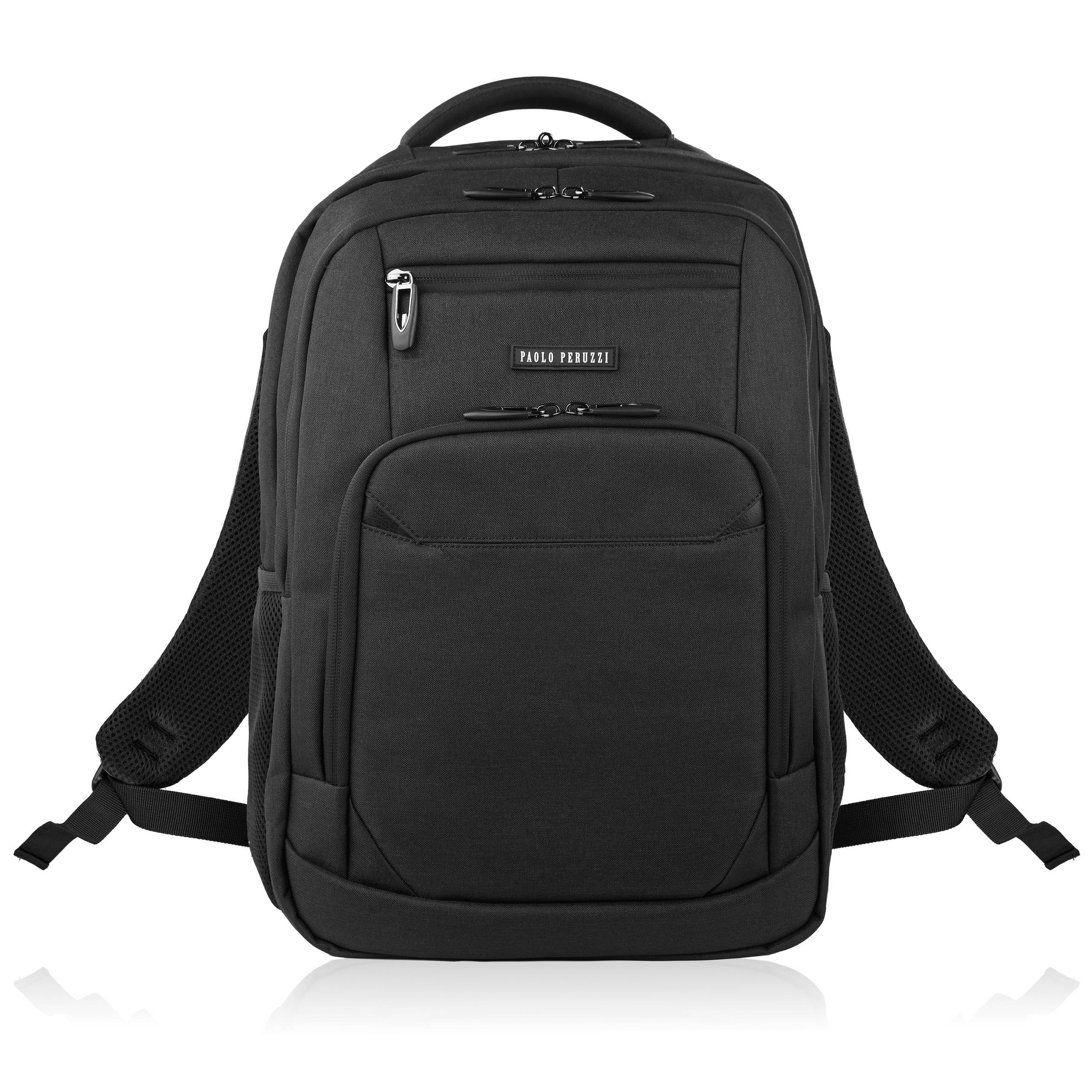 Plecak na laptopa męski podróżny do biura czarny wodoodporny Paolo Peruzzi