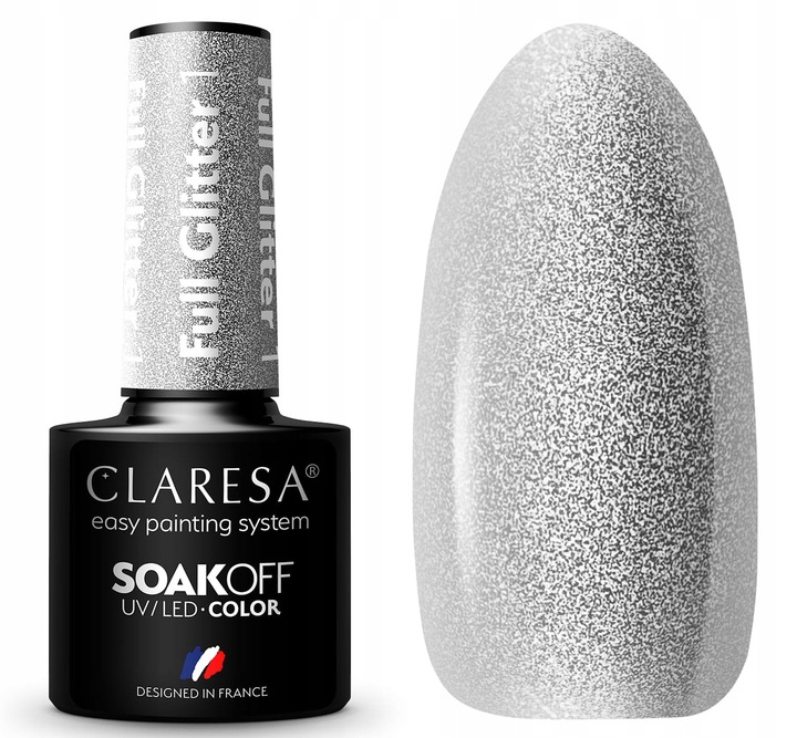 

Claresa Lakier Hybrydowy Full Glitter 1