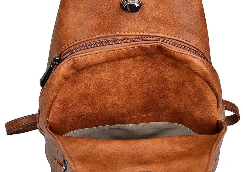 JUST GLAMOUR PLECAK na jedno ramię na plecy kieszonki suwaki Wzór dominujący inny wzór