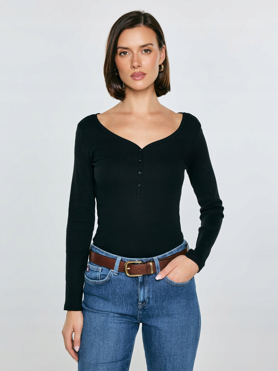 Big Star Bluzka Damska Prążkowana Nathalie 906 S