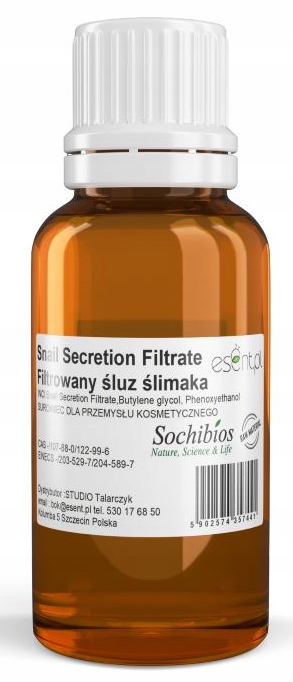 

Filtrowany Śluz Ślimaka Działanie Anti-aging 10ml