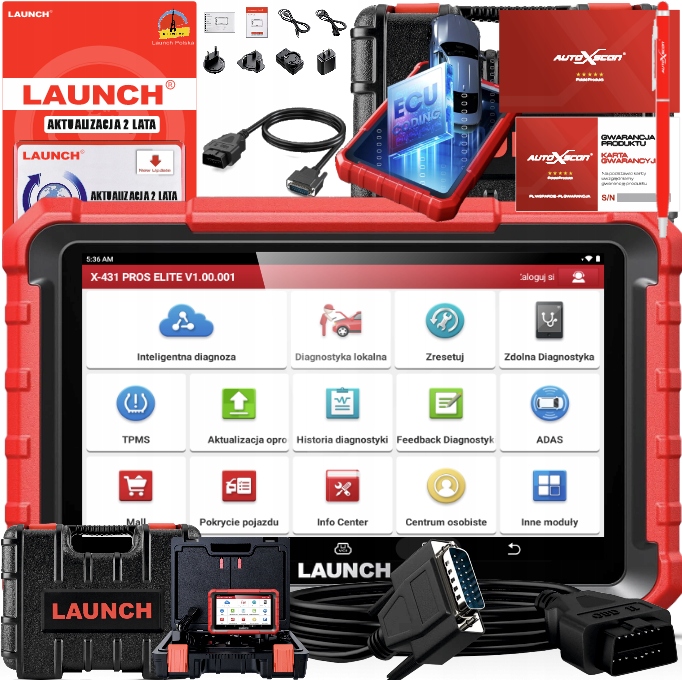 Launch X431 Autorizovaný Obchod Allegro XXXL Darček Adaptér Vag 2+2 Pin Pl