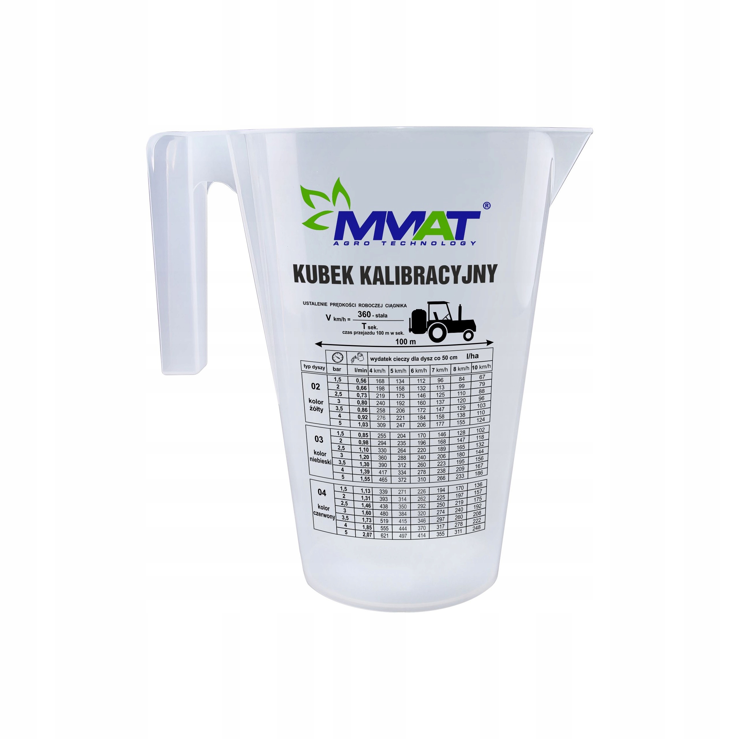 Kalibrator pojemnik kubek dawek oprysku 2l MMAT