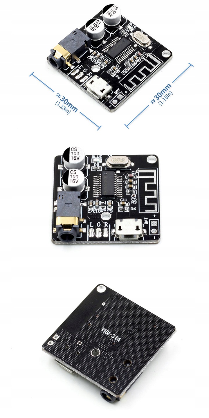 Moduł BT odbiornik bluetooth 5.0 mp3 VHM-314 Kod producenta VHM-314