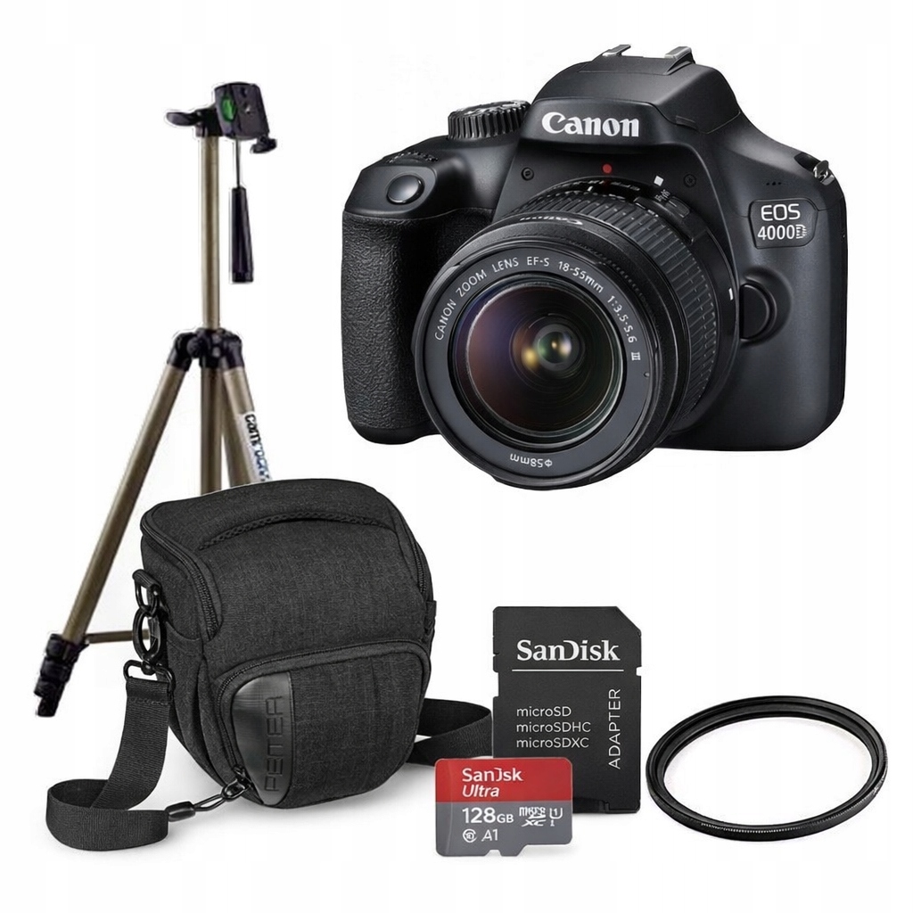Sada Fotoaparátů Canon 4000D 18-55 DC III Příslušenství
