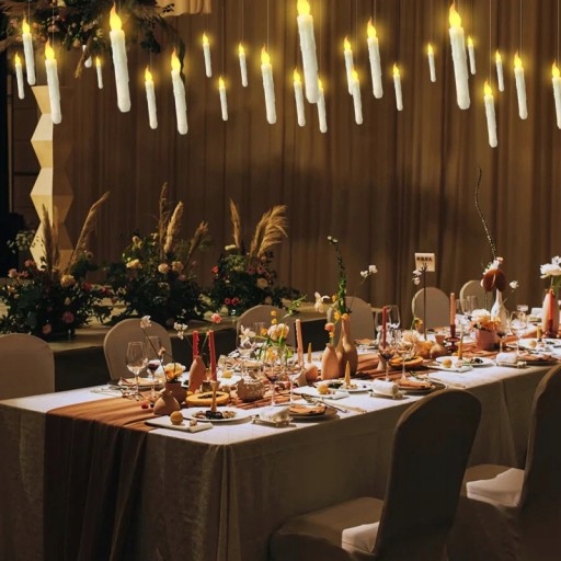 BEZPŁOMIENIOWE ŚWIECA LED DEKORACJA MAGIC WAND PILOTEM 12SZT Marka Inna