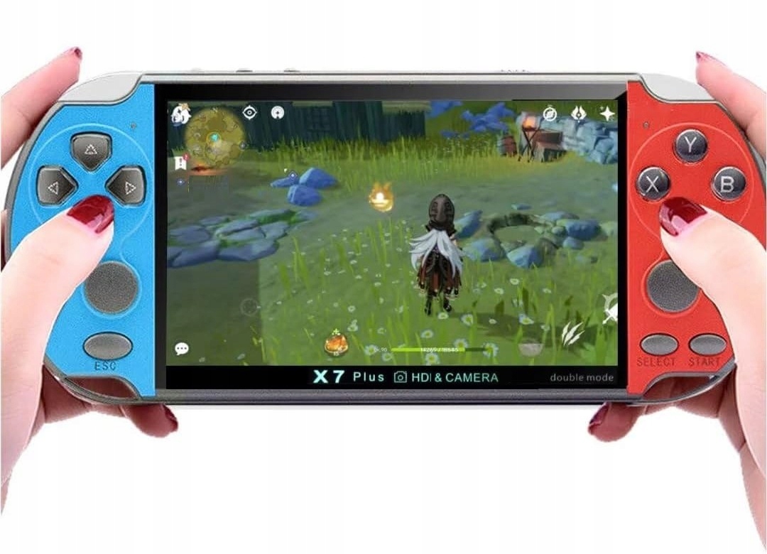 Konsola Przenośna X7+HD kamera Do 15000 Gier Nes Retro Mini 8GB Polski 4.3"