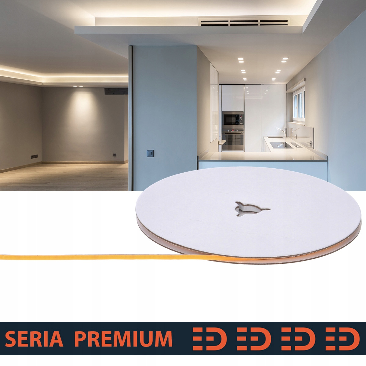 Led pásik Premium 12V Cob Slim 3 mm 384led 4000K 600lm Ra90