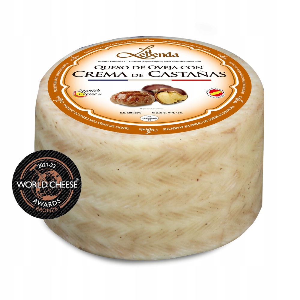 Levně Španělský ovčí sýr v kaštanovém krému – kotouč 3 kg