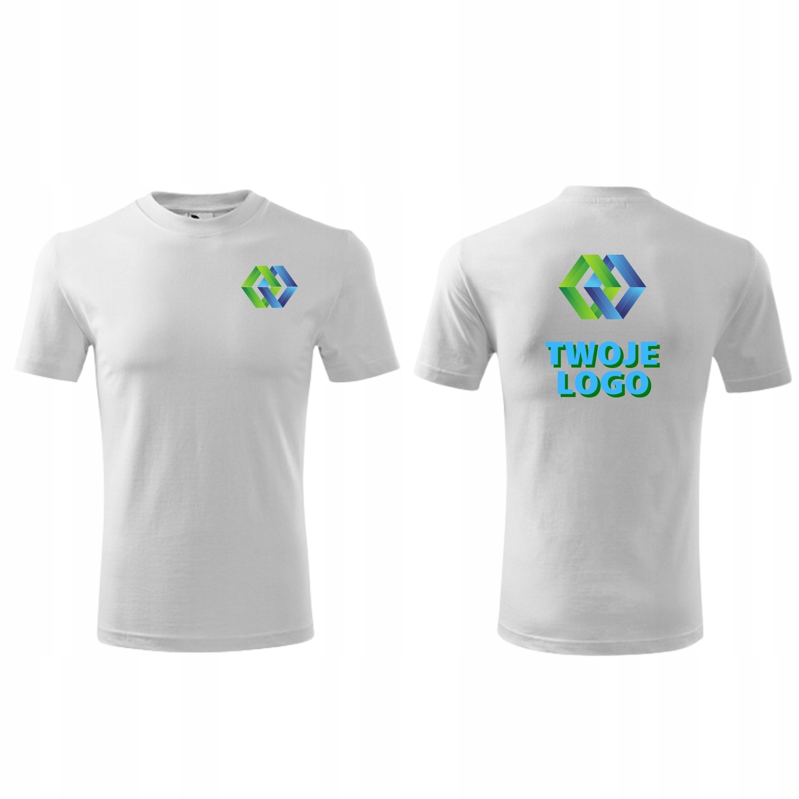 

Koszulka robocza z własnym nadrukiem logo firmy