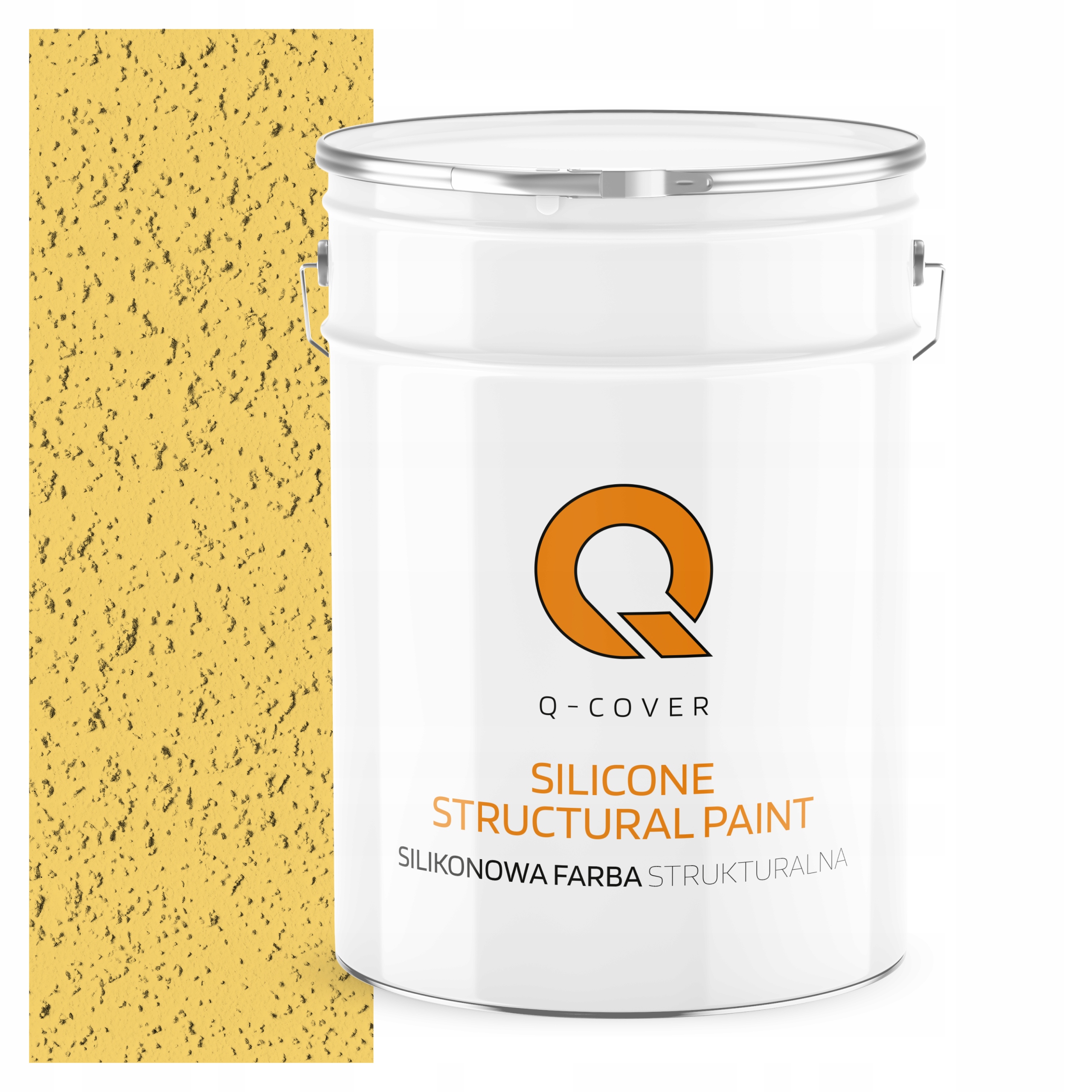 Strukturálna fasádna silikónová fasádna farba 10L žltá citrónová F624