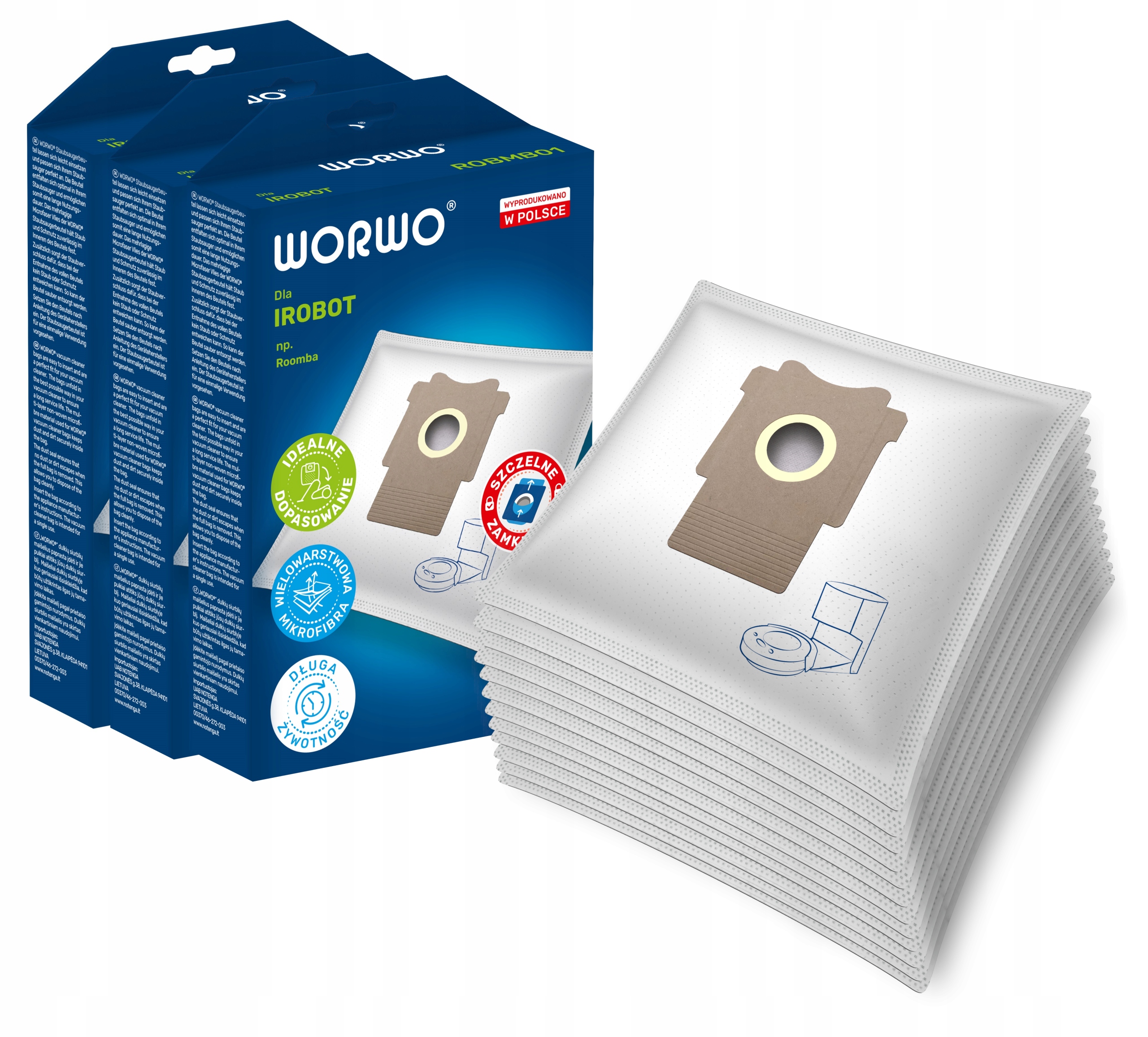 12x WORKI WORWO do iRobot Roomba Clean Base i3+ i4+ i5+ i7+ j7+ s9+