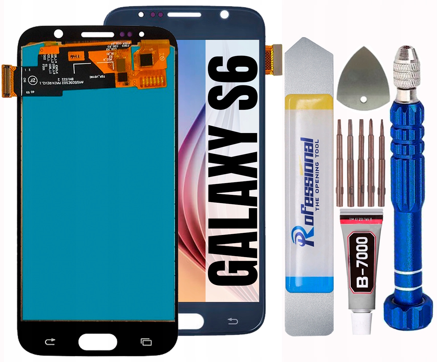 Displej Pro Samsung Galaxy S6 G920 Tft LCD Displej, Modrá Barva
