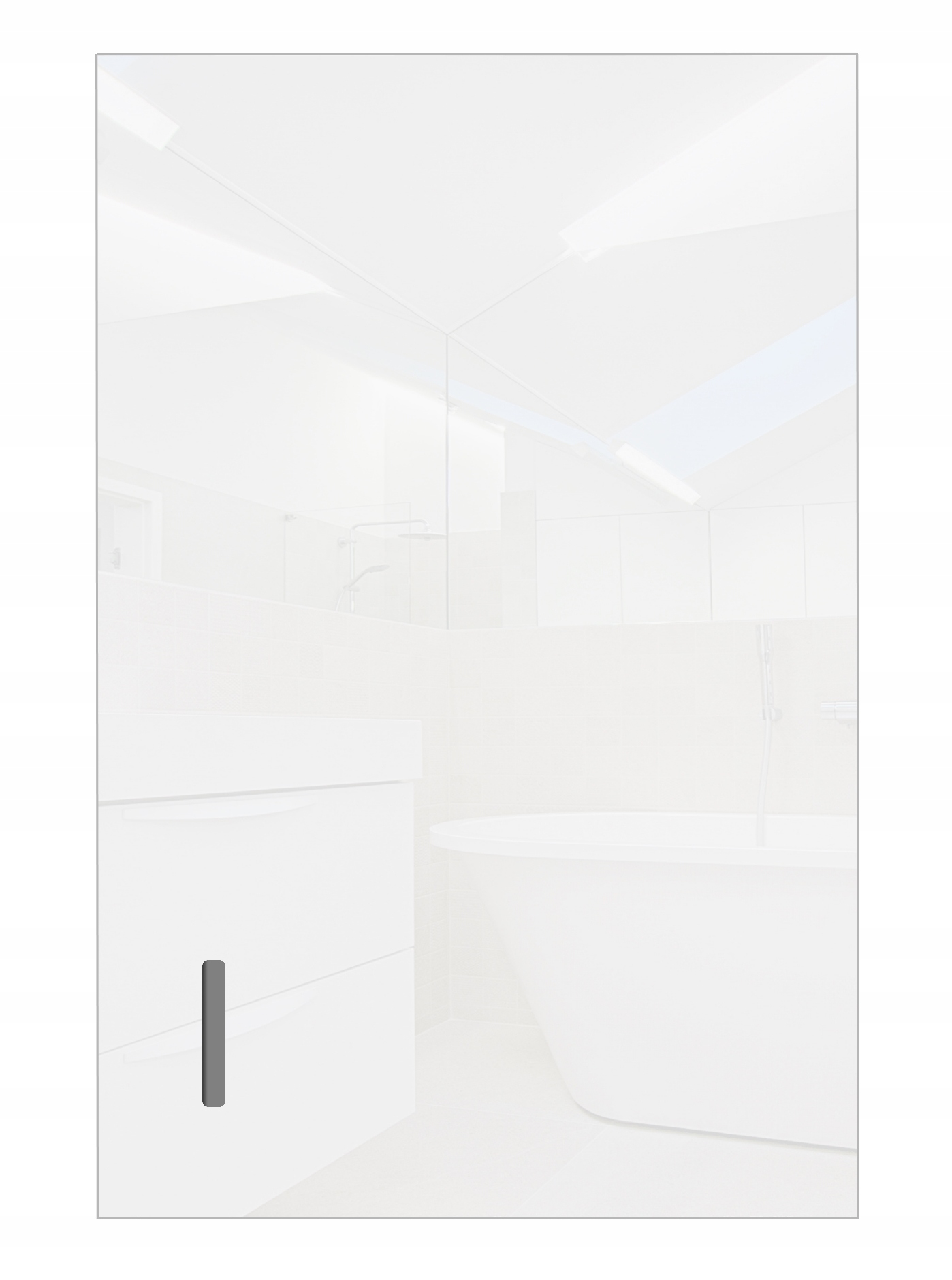 Koupelnová skříňka 40 x 60 cm Bílý Lesk bílá závěsná do koupelny