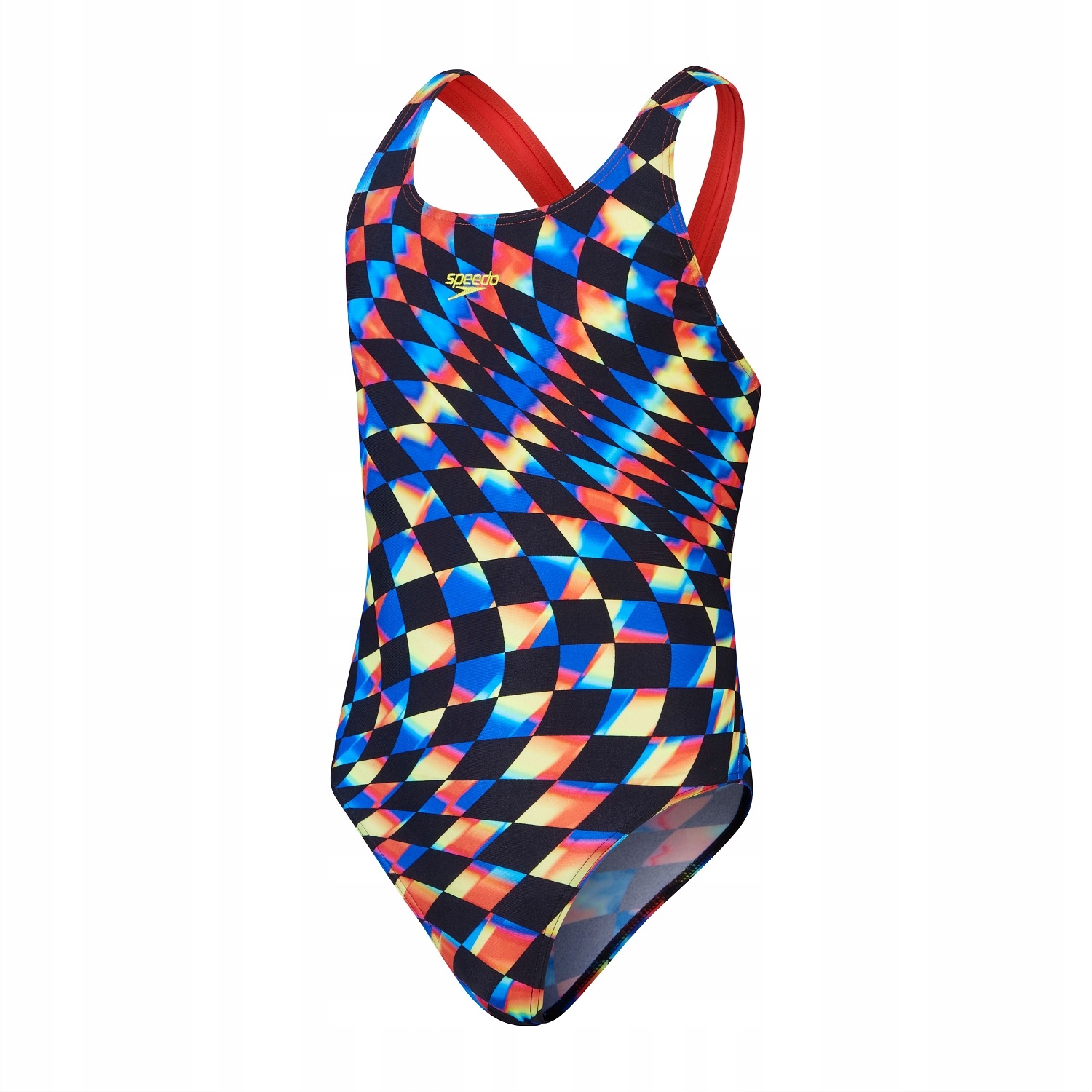 Speedo Dívčí Plavecké Oblečení Digi Alv Ldbk Jf Black/red 8-1237716778 116