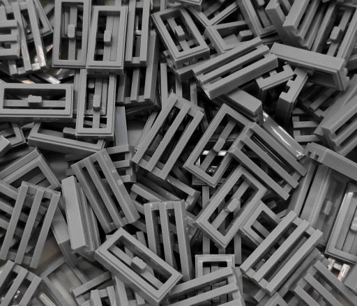 

Lego 2412b płytka grill ciemnoszary 1x2 10 sztuk
