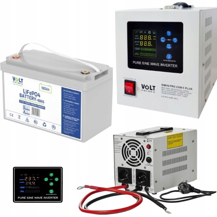 Zasilanie Awaryjne Zasilacz Awaryjny Ups Pieca 2200E Plus 12V 100ah LiFePO4