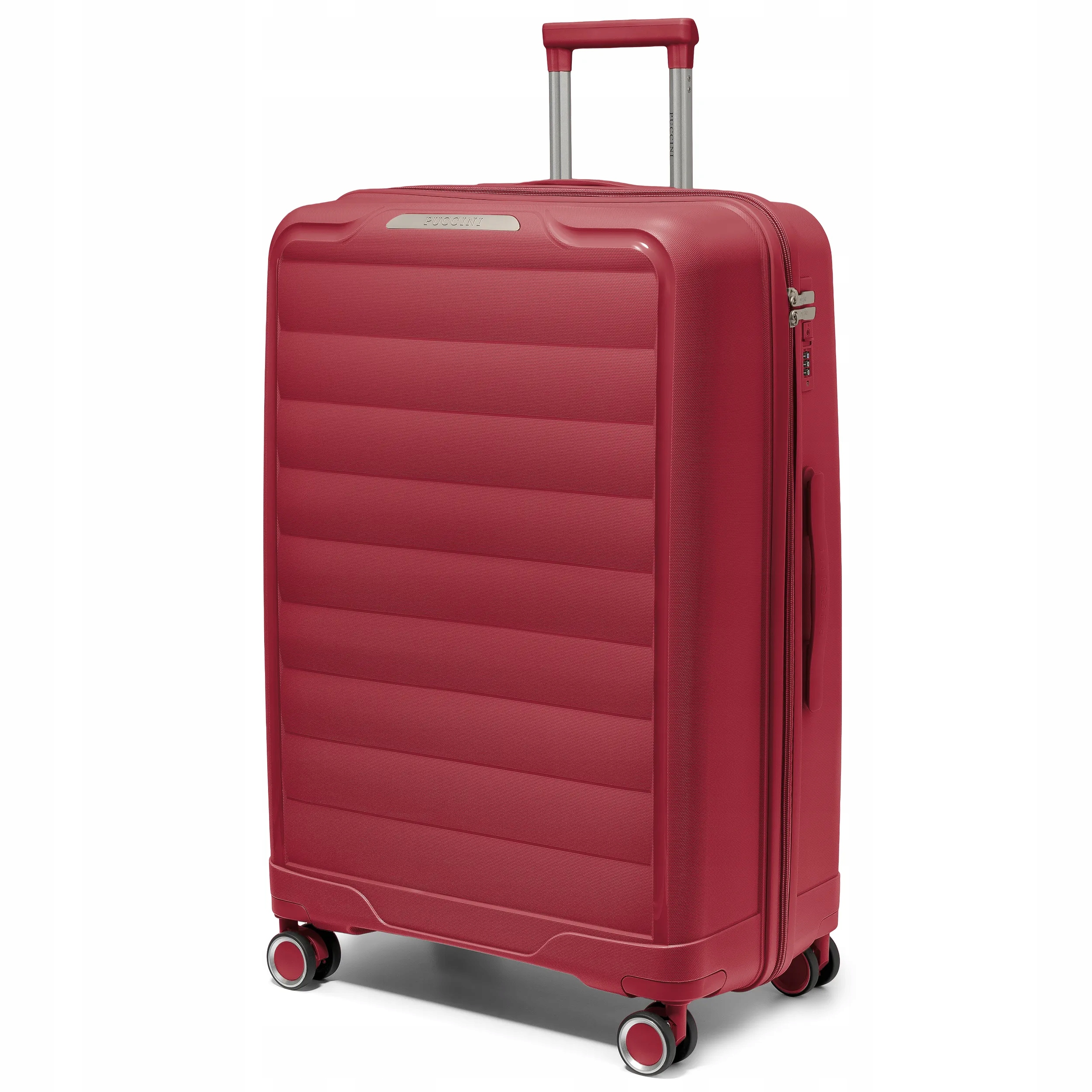 Puccini Walizka Duża 4 Kółka Polipropylen Czerwona PP030A-3B