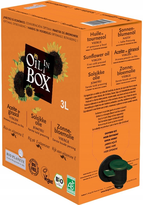 Slunečnicový Olej Virgin Bio 3 L Bio Planete