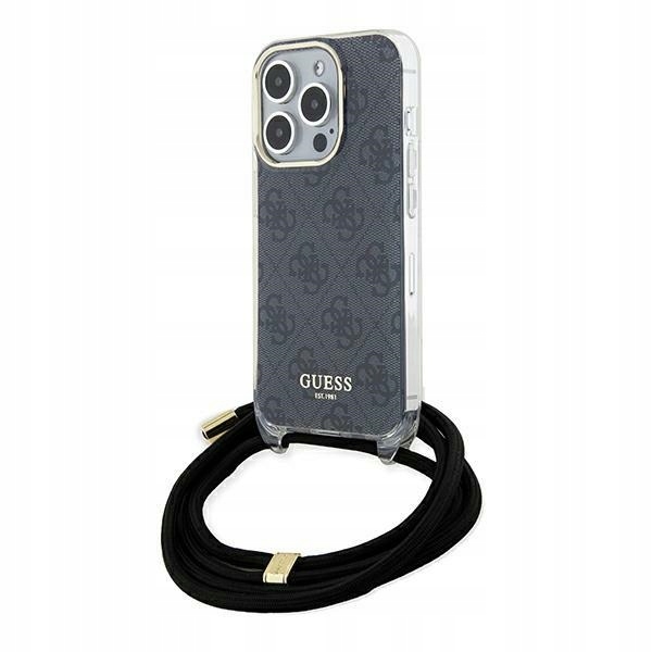 Guess GUHCP15LHC4SEK pouzdro pouzdro kryt pouzdro pro iPhone 15 Pro 6.1" černé