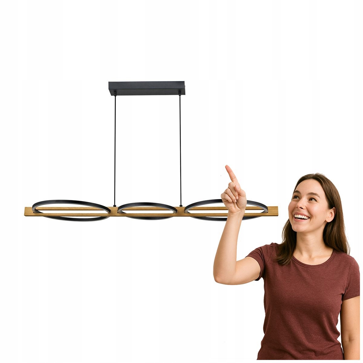 Závesná Led lampa 38W Natano PND-55362-40W-WO Italux