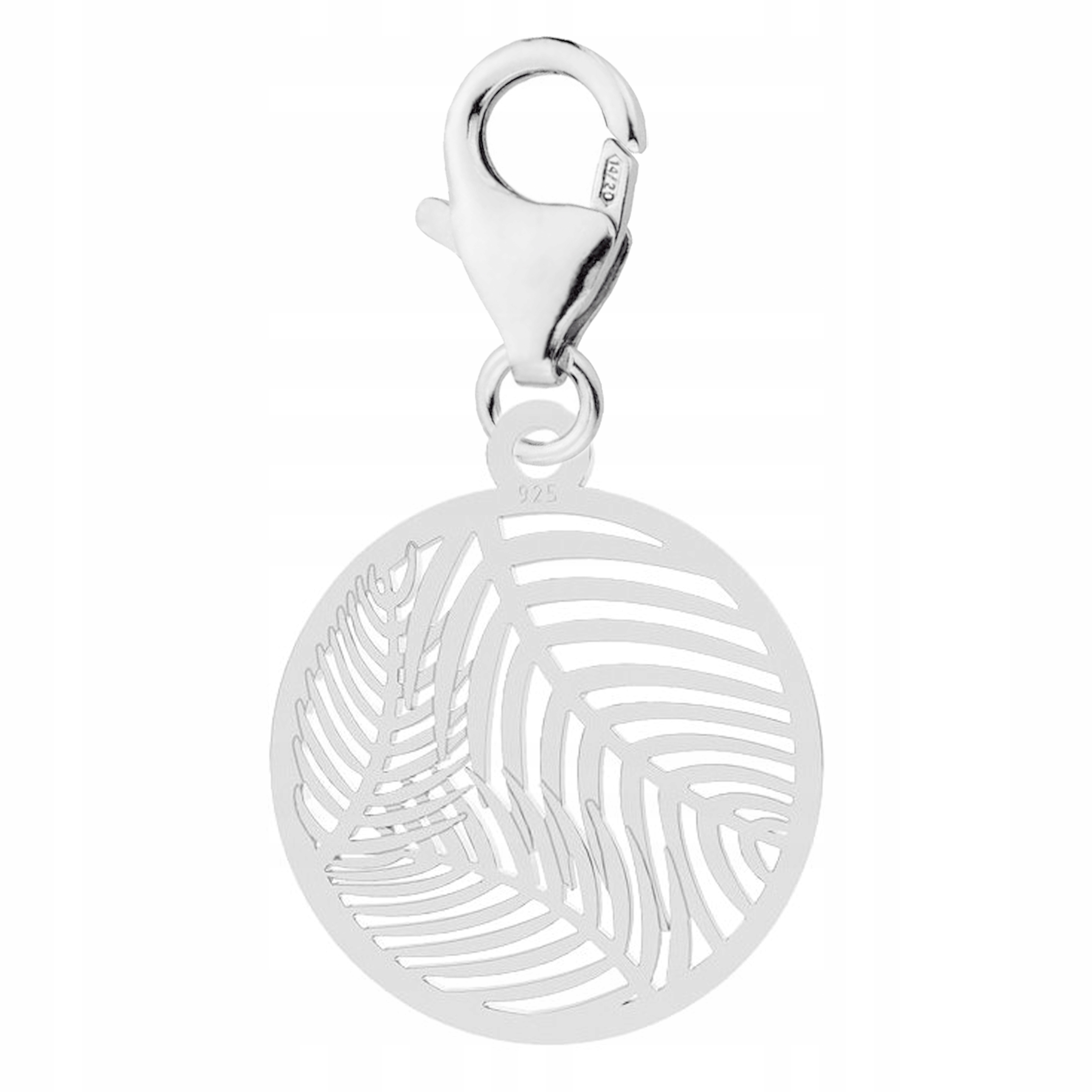 Stříbrný přívěsek Listy Palmy Leaf Plech Strom Palma Stříbro 925