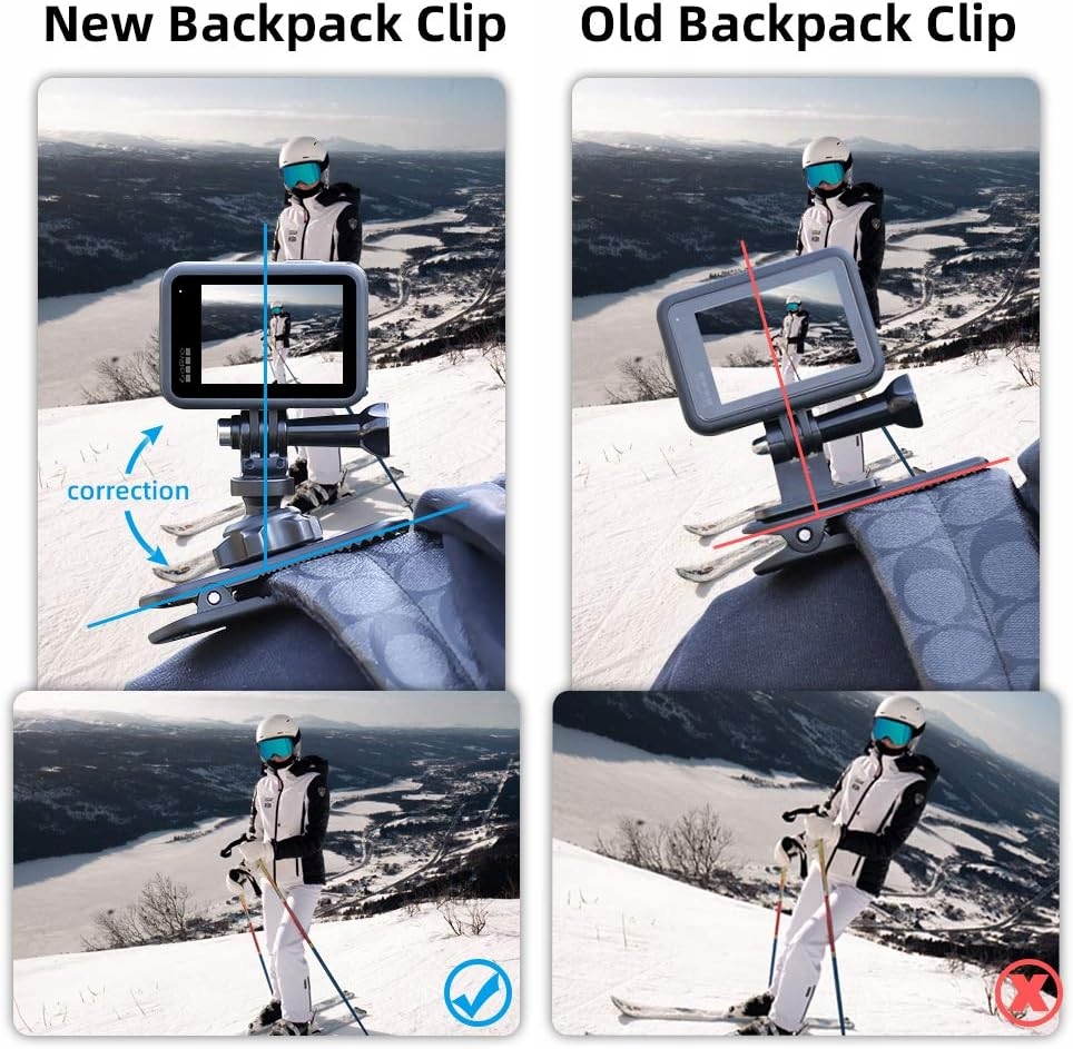 UCWYT NA KAMERĘ SPORTOWĄ KLIPS DO PASKA PLECAKA SZELEK Marka Inna