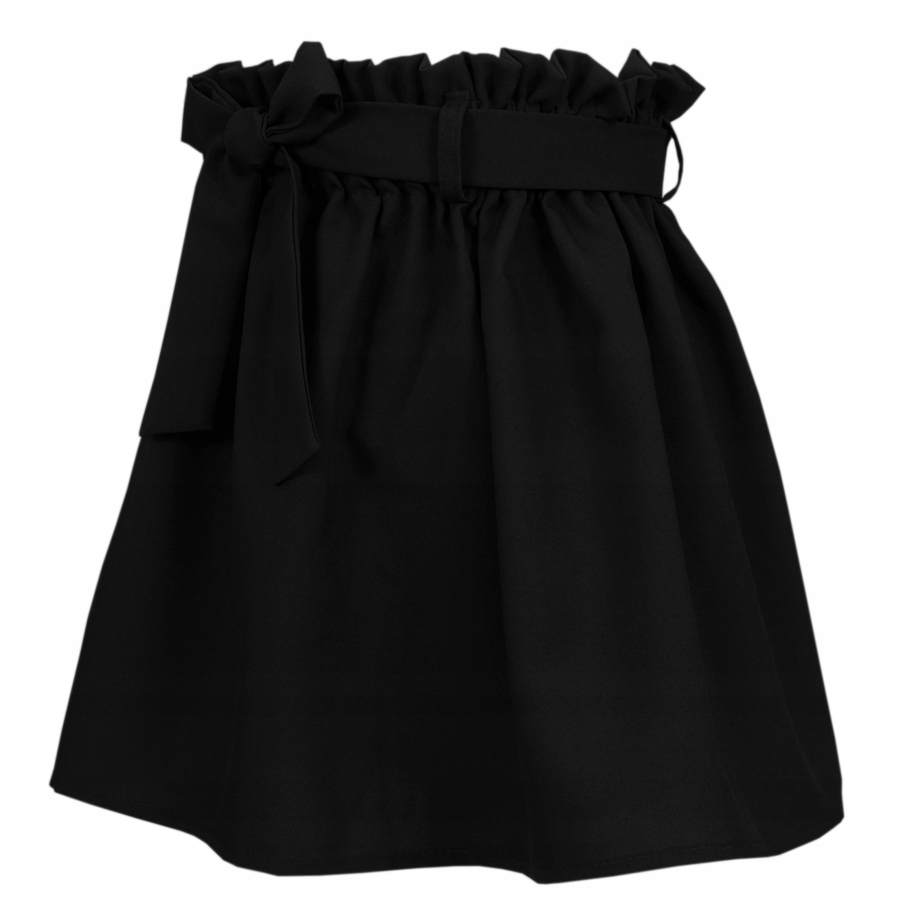 CZARNA SPÓDNICA SPÓDNICZKA MINI NA GUMIE PASEK Rozmiar uniwersalny