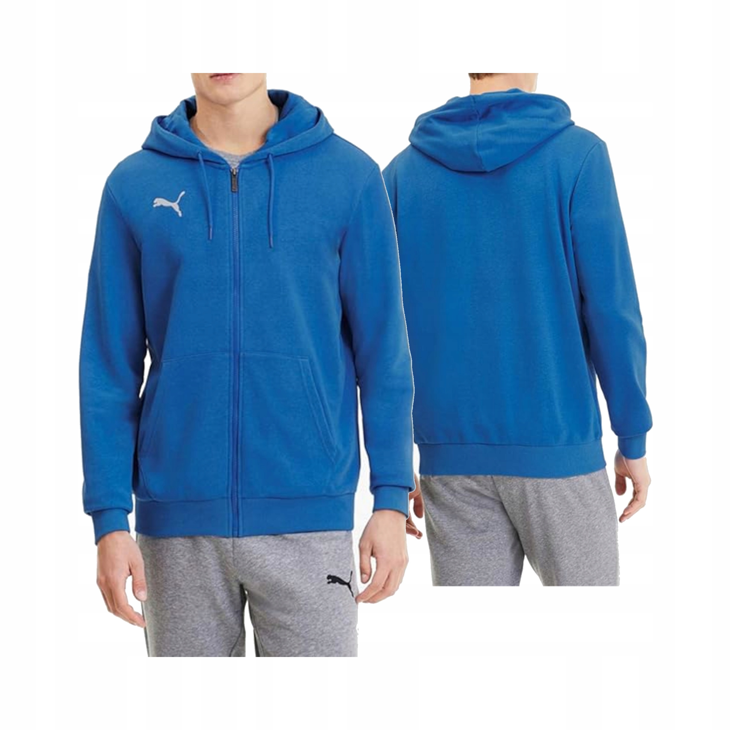 Puma Teamgoal 23 Casuals Pánská Mikina S Kapucí Electric Blue Lemonade S