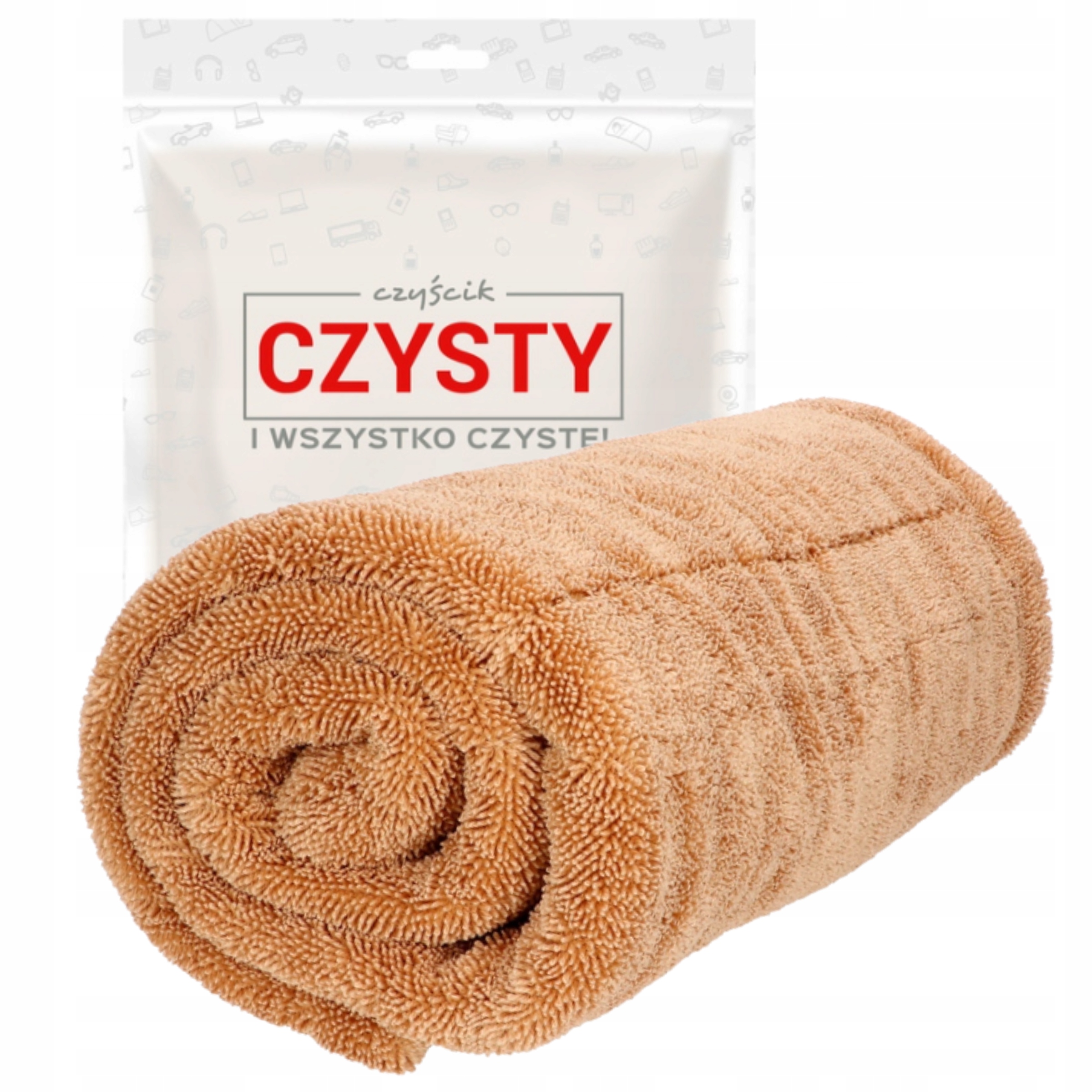 Duży Chłonny Ręcznik Do Osuszania Samochodu Z Mikrofibry 90x73cm 1200g