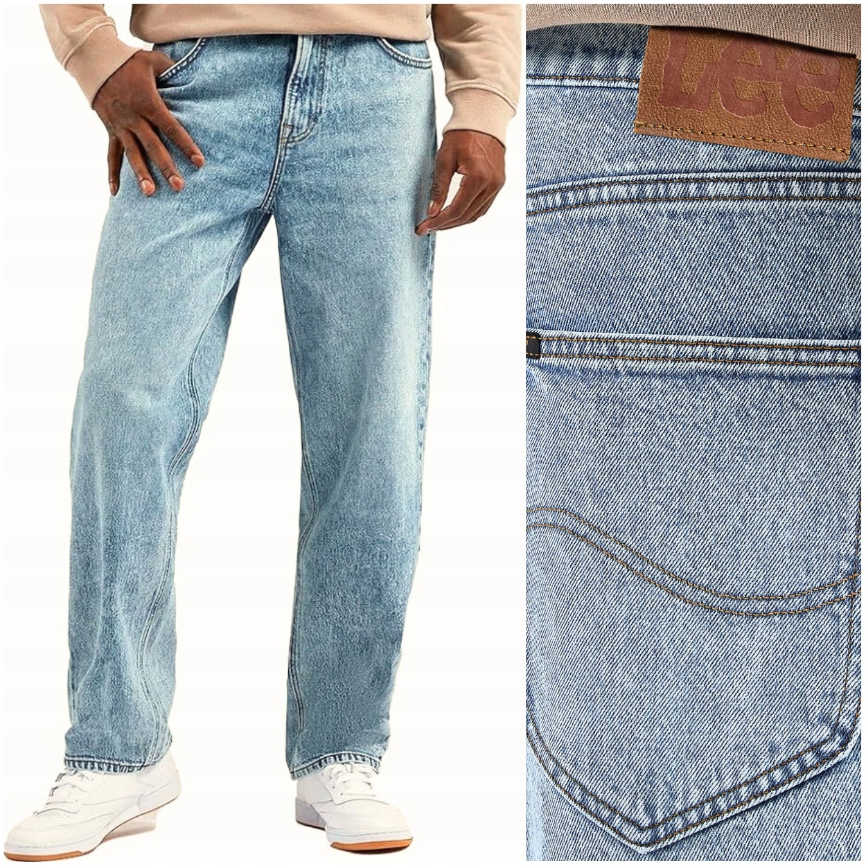 Lee Asher loose straight Mixtape velmi volné džínové kalhoty W32 L30