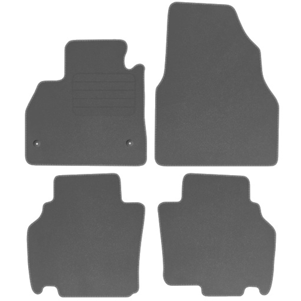 Renault Kangoo 08-21 Koberce velurové Comfort Šedé
