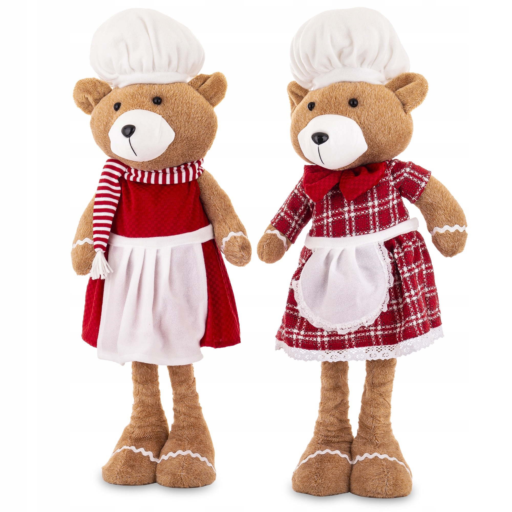 Medvedík látkový vianočný dekoratívna figúrka na Vianoce 1 ks