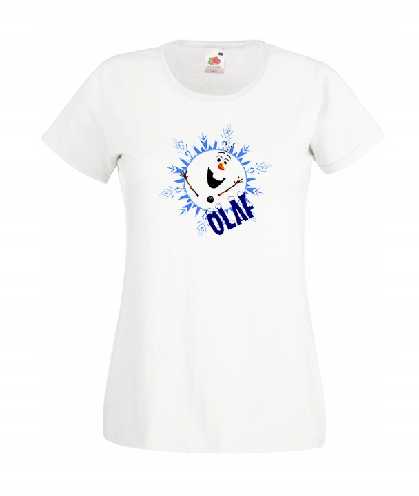 

XXL Koszulka Damska Kraina Lodu Frozen Elsa Olaf