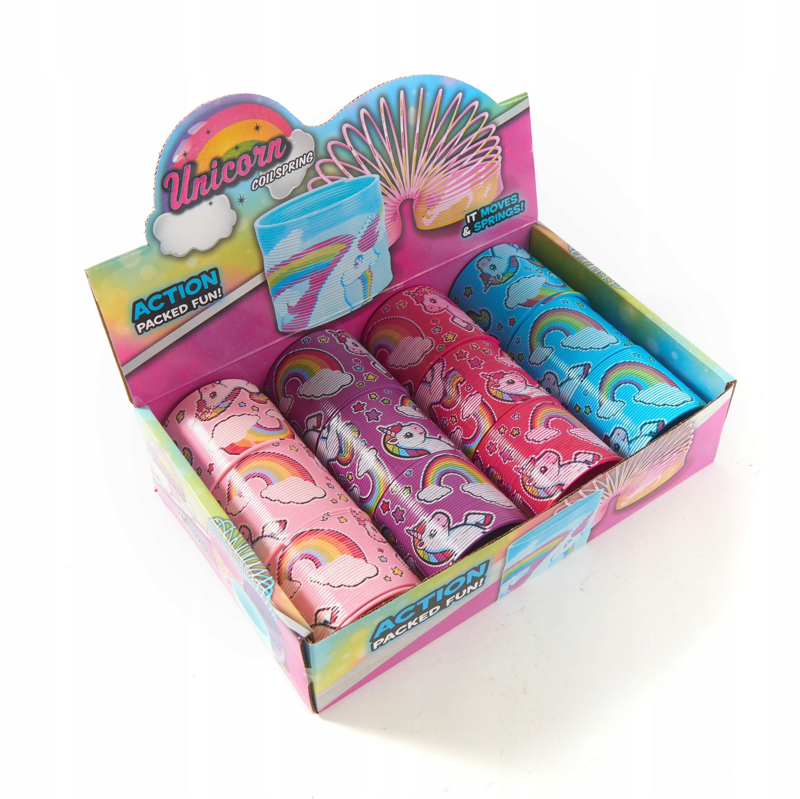 JEDNOROŻEC SPRĘŻYNA MAGICZNA 7CM RÓŻNE KOLORY Marka Midex