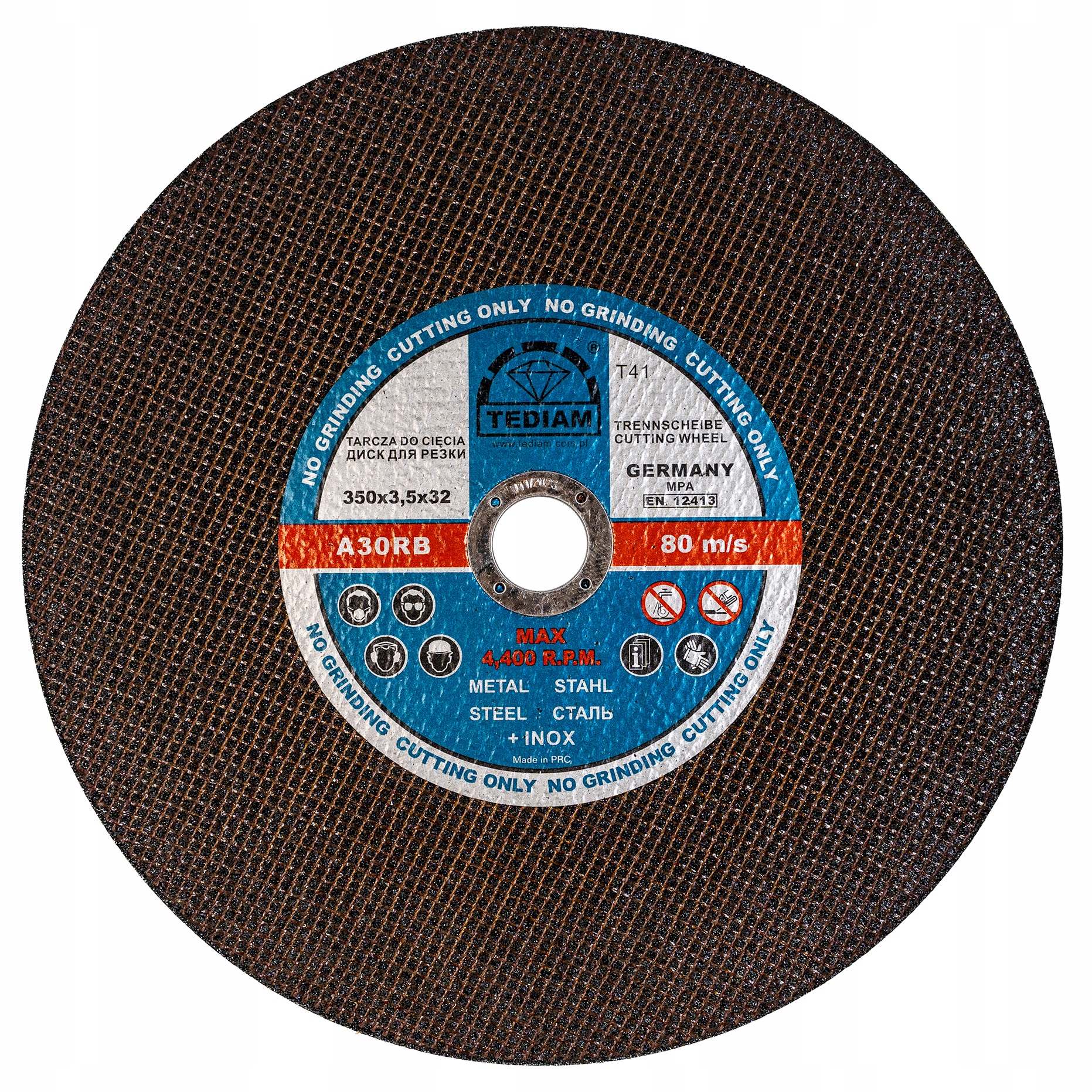 

Tarcza Do Cięcia Metalu 350 x 32 x 3,5 Tediam