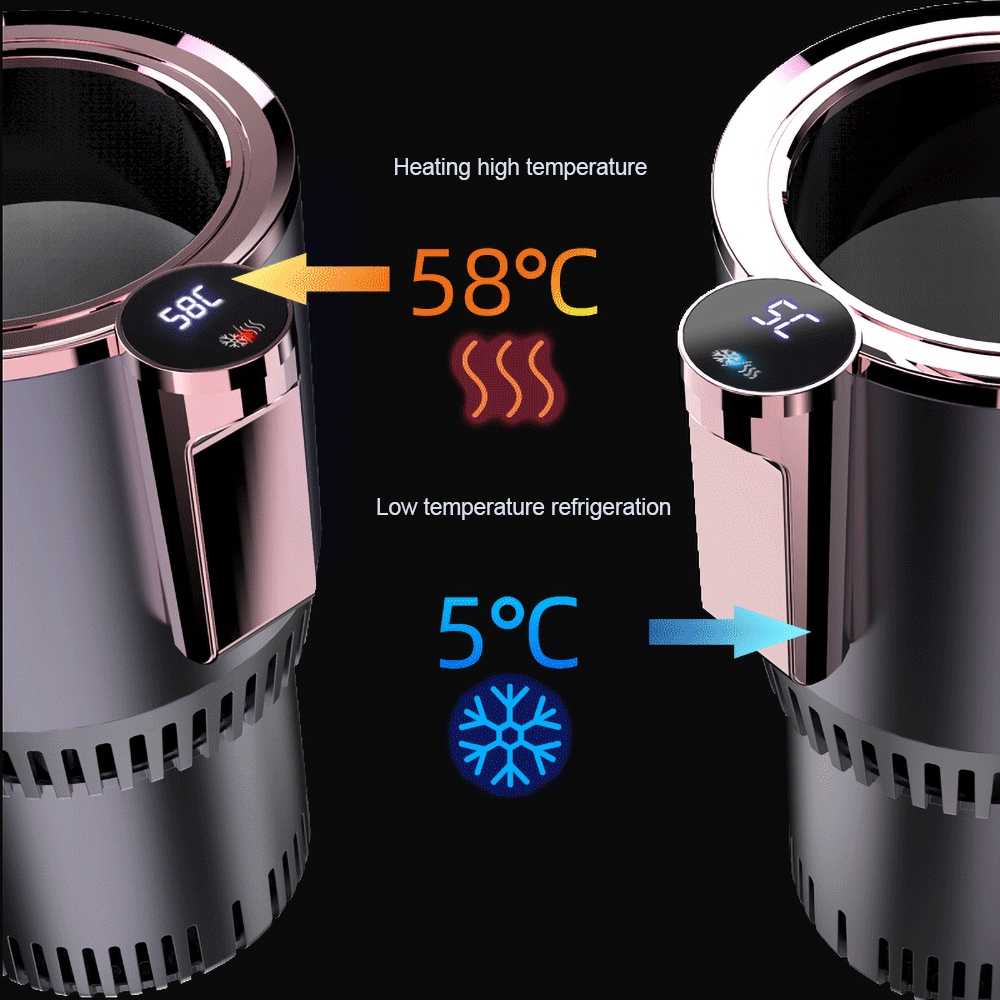 2-In-1 Touch Screen Cooling&Heating Car Cup Electr Marka bez marki
