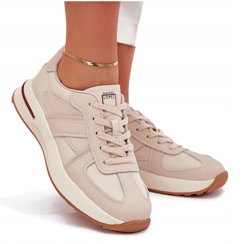 Dámské Kožené Tenisky Daniel Lopez Just Dare SS2D4043 Béžové 39