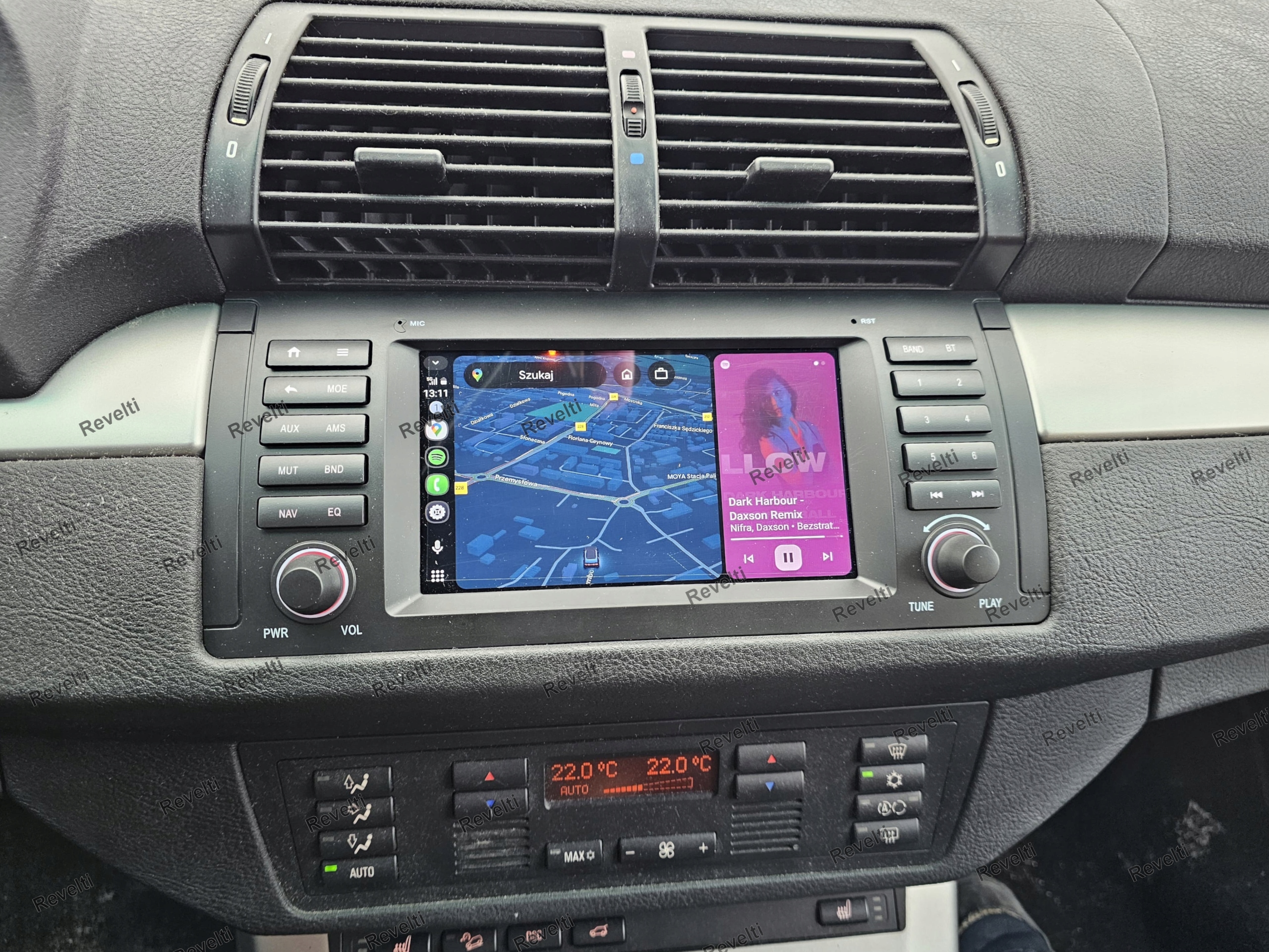 Radio Android do BMW X5 E53 / Android Auto Carplay Wi-Fi Bluetooth