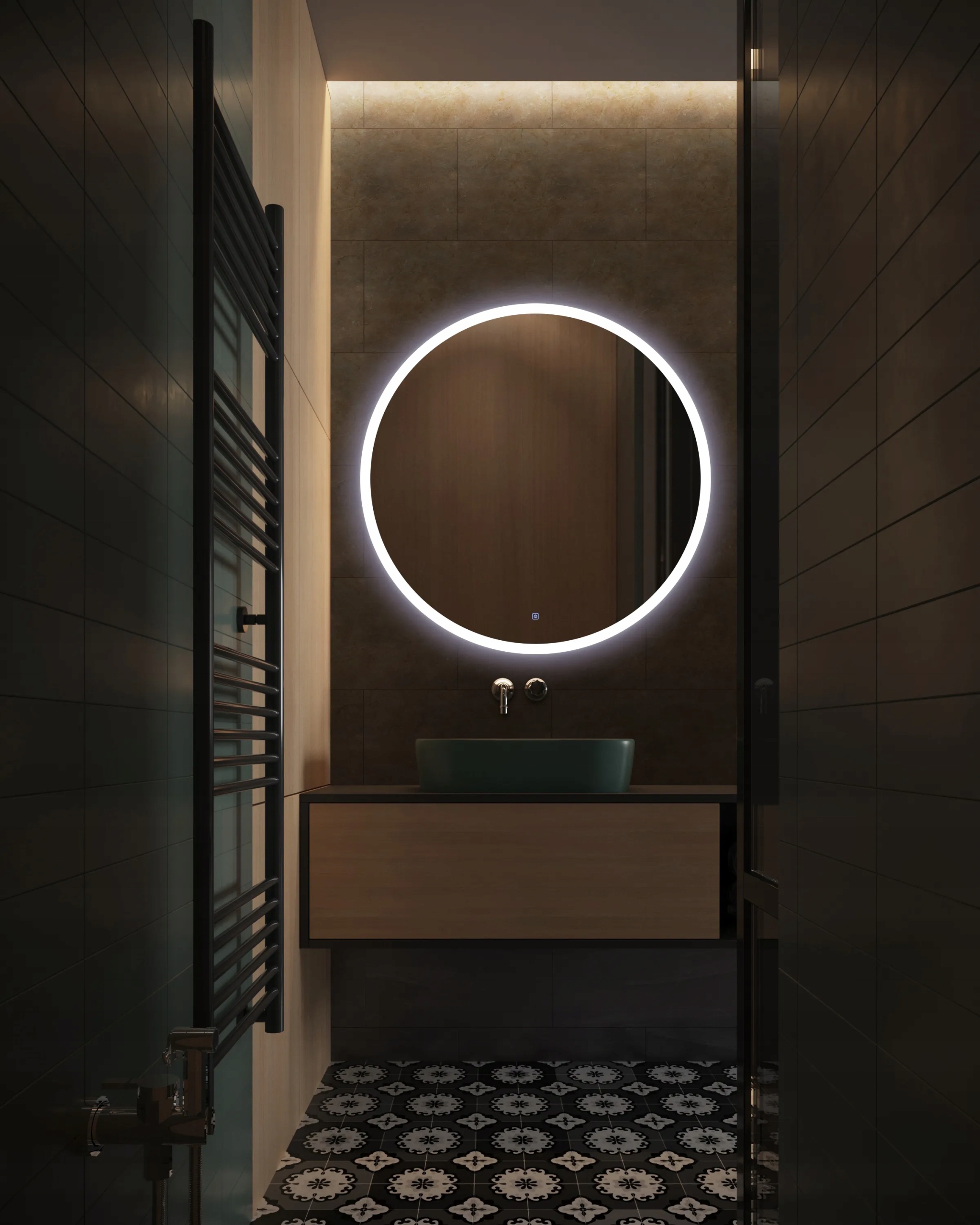 Lustro ścienne Balneo koło 60 x 60 mm Kod producenta L0101020401-1
