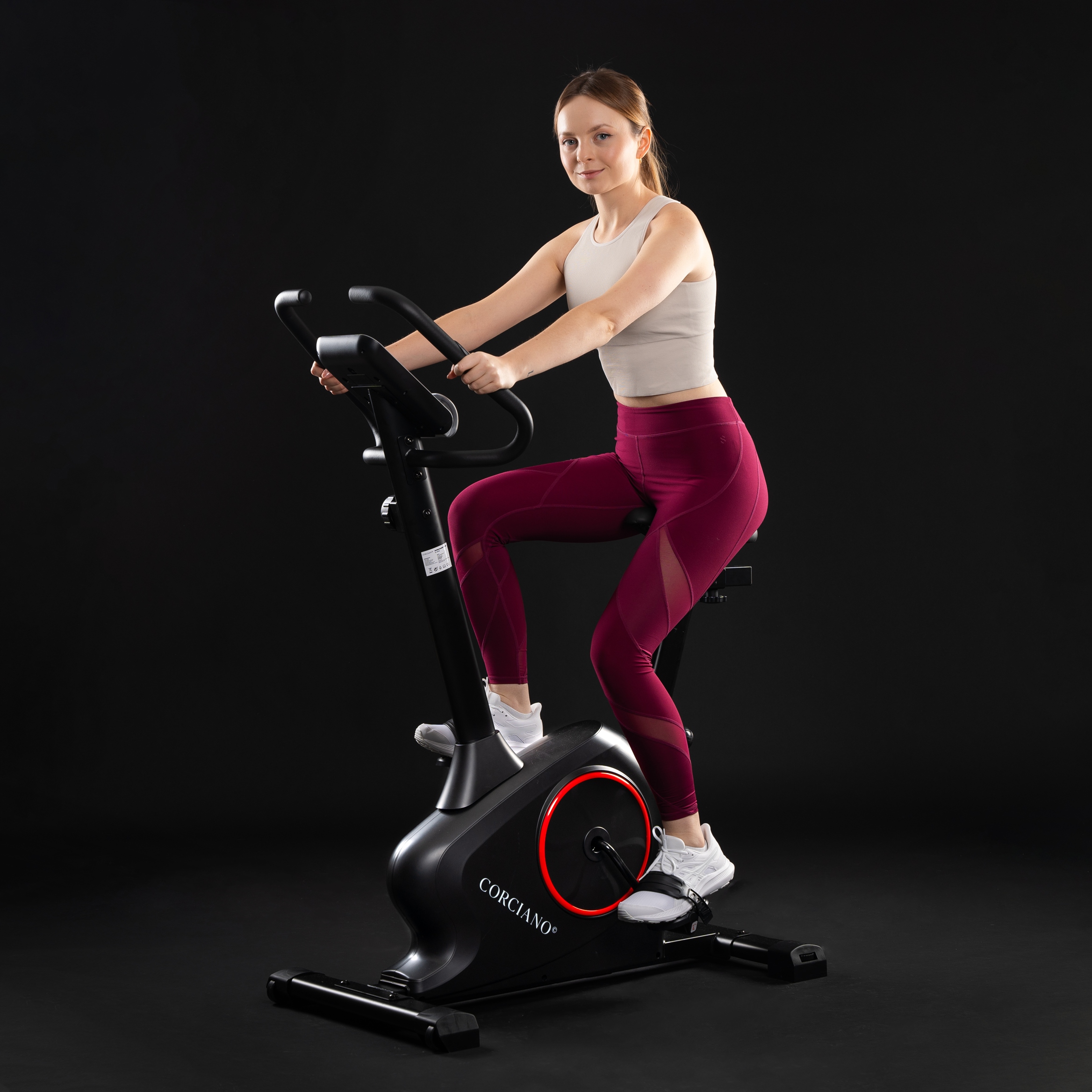 ROWERE TRENINGOWY STACJONARNY MAGNETYCZNY ROSSO DO 150 KG ROWEREK DO DOMU Marka inna