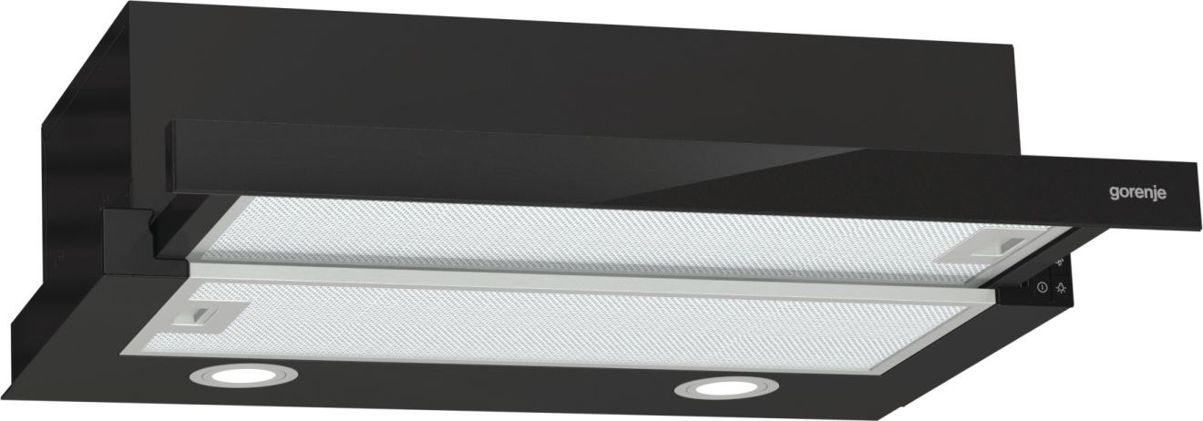Vstavaný odsávač pár Gorenje TH62E4BG 135 W 60 cm, Led osvetlenie, teleskopické