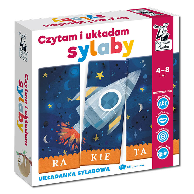 

Kapitan Nauka. Czytam i układam sylaby... Rakieta