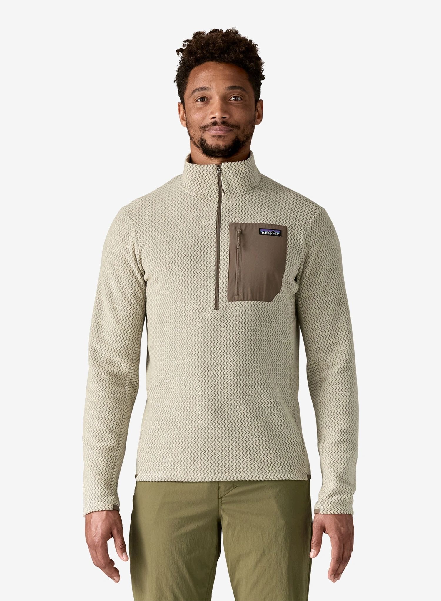 Bluza polarowa Patagonia R1 Air Zip Neck pelican S