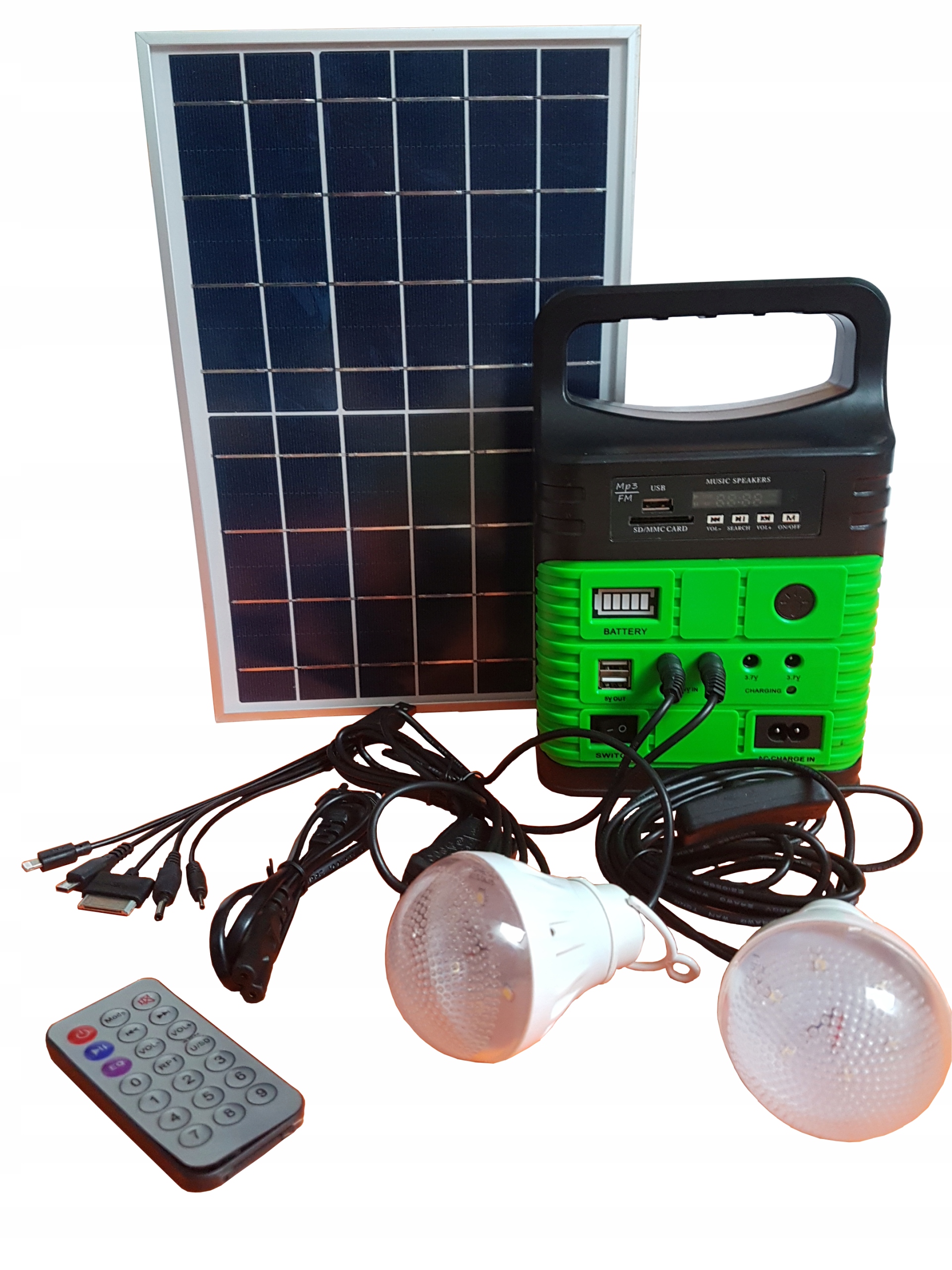 

Przenośny zestaw fotowoltaiczny solarny 3,7V/10W